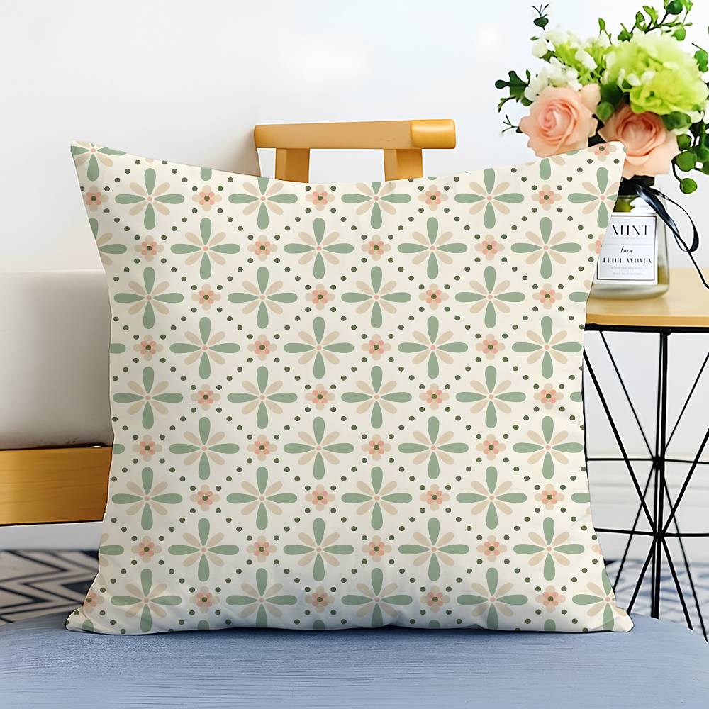 Bohemian Ethnic Style Pattern Pillow Case Printed Brushed Fleece Pillow Baby Skin-Touch Eco-Friendly Dye-Sublimat