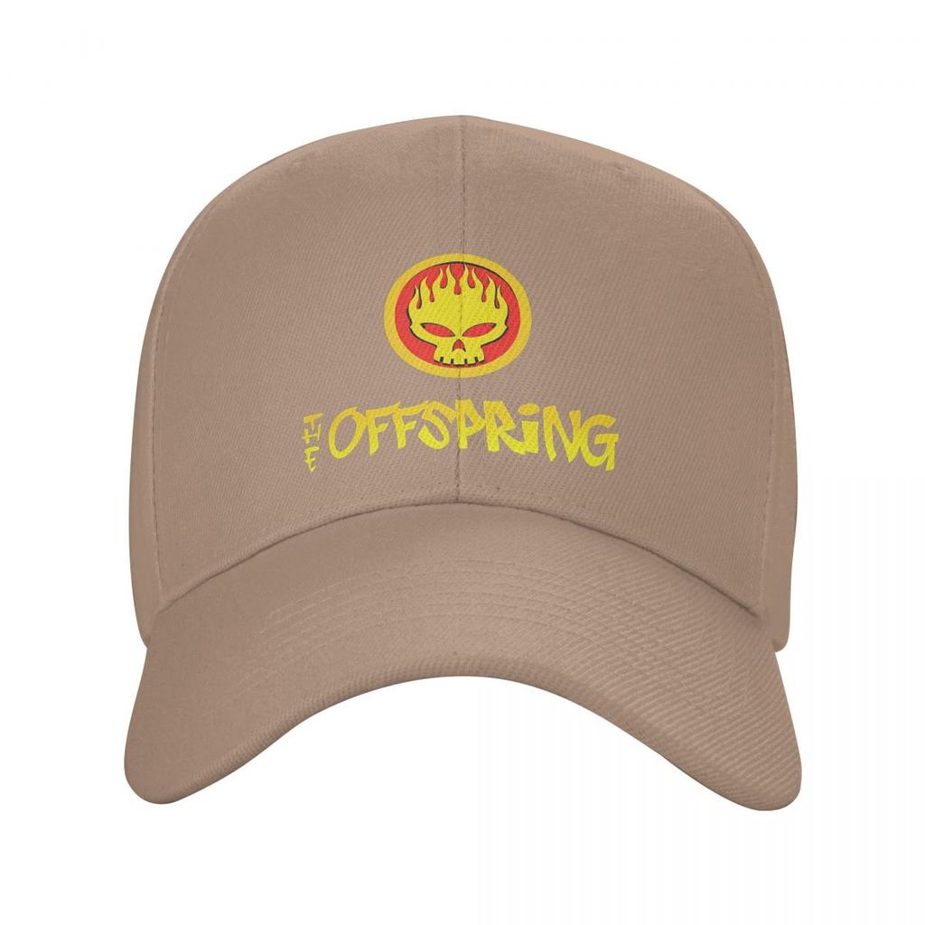 The Offspring Flammande Skalle På Cirkel Logotyp Basebollkepsar Snapback Herr Dam Mössor Casual Keps Sport Basebollkeps Keps