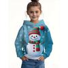 Hot Sale Kids Hooded Sweatshirt, Christmas Reindeer Pattern, Multi-Color Options, Boys Girls Autumn Winter Clothes