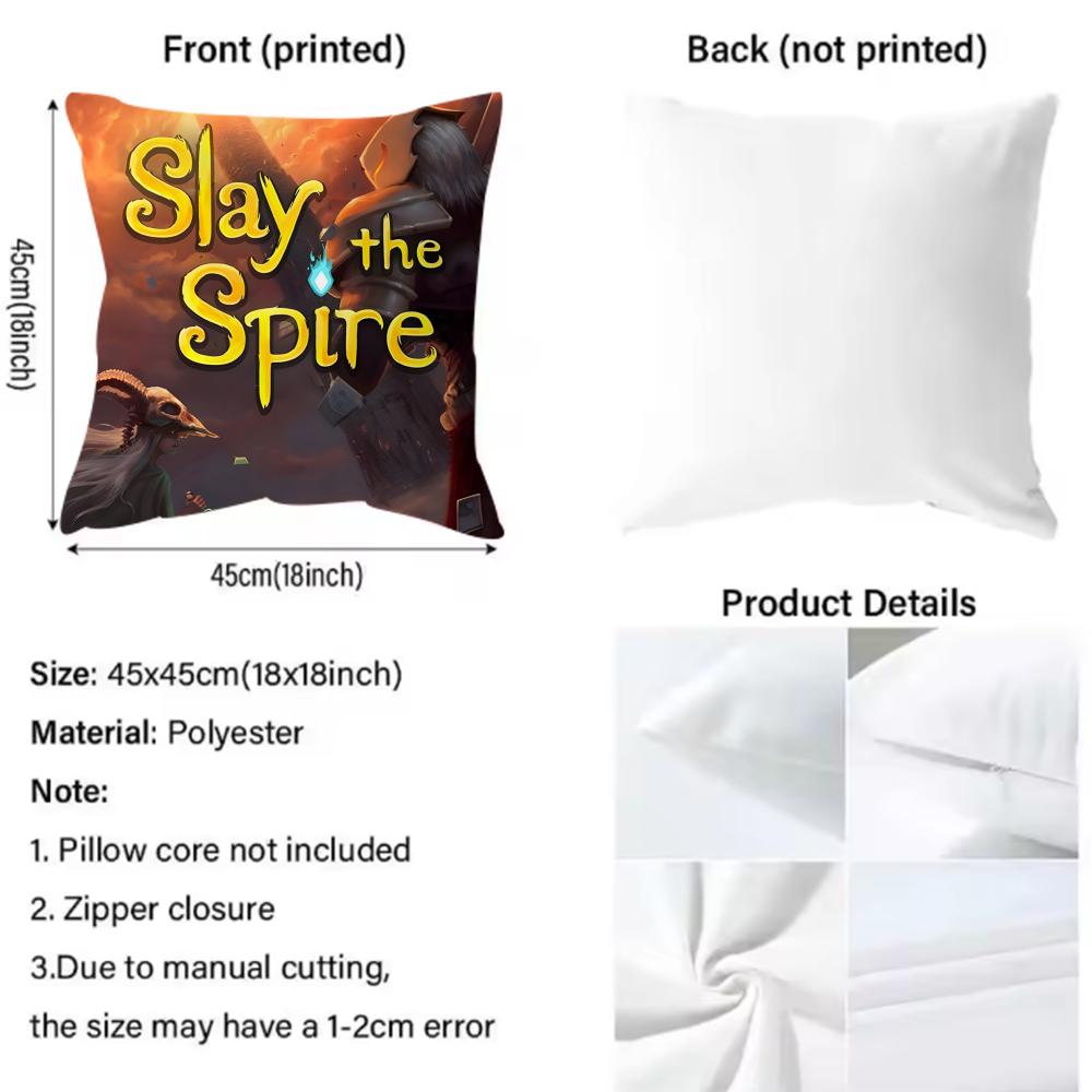 Popular Game Slay The Spire Cushion Cover Soft & Easy-Wash Pillow Case – Versatile For Couch, Bed, Travel And Office
