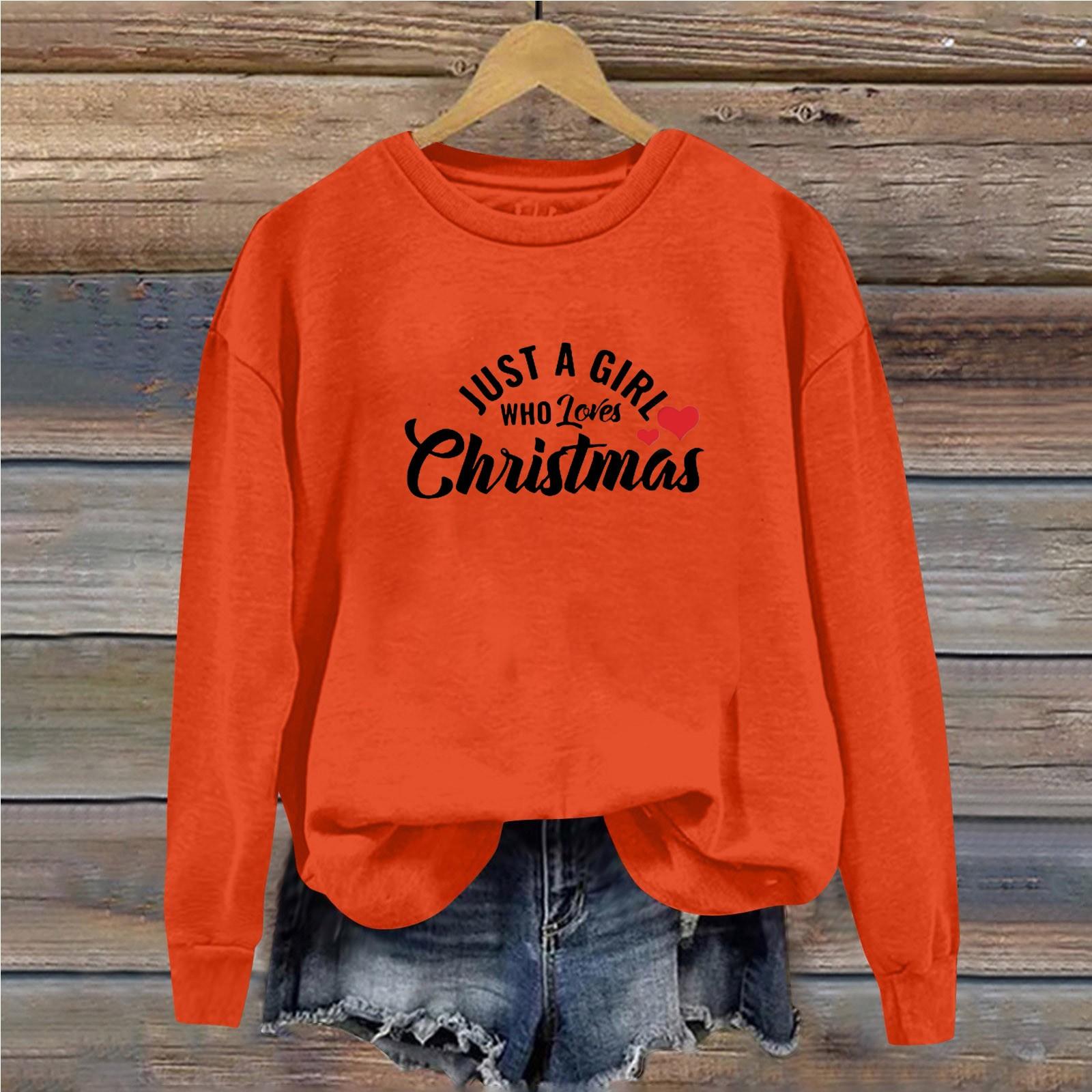 Женская повседневная свободная однотонная толстовка с круглым вырезом и длинными рукавами — фото 5