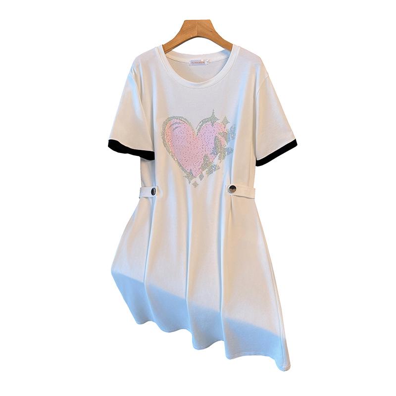 Plus Size Women's Summer Slimming Mid-Length Loose Dress