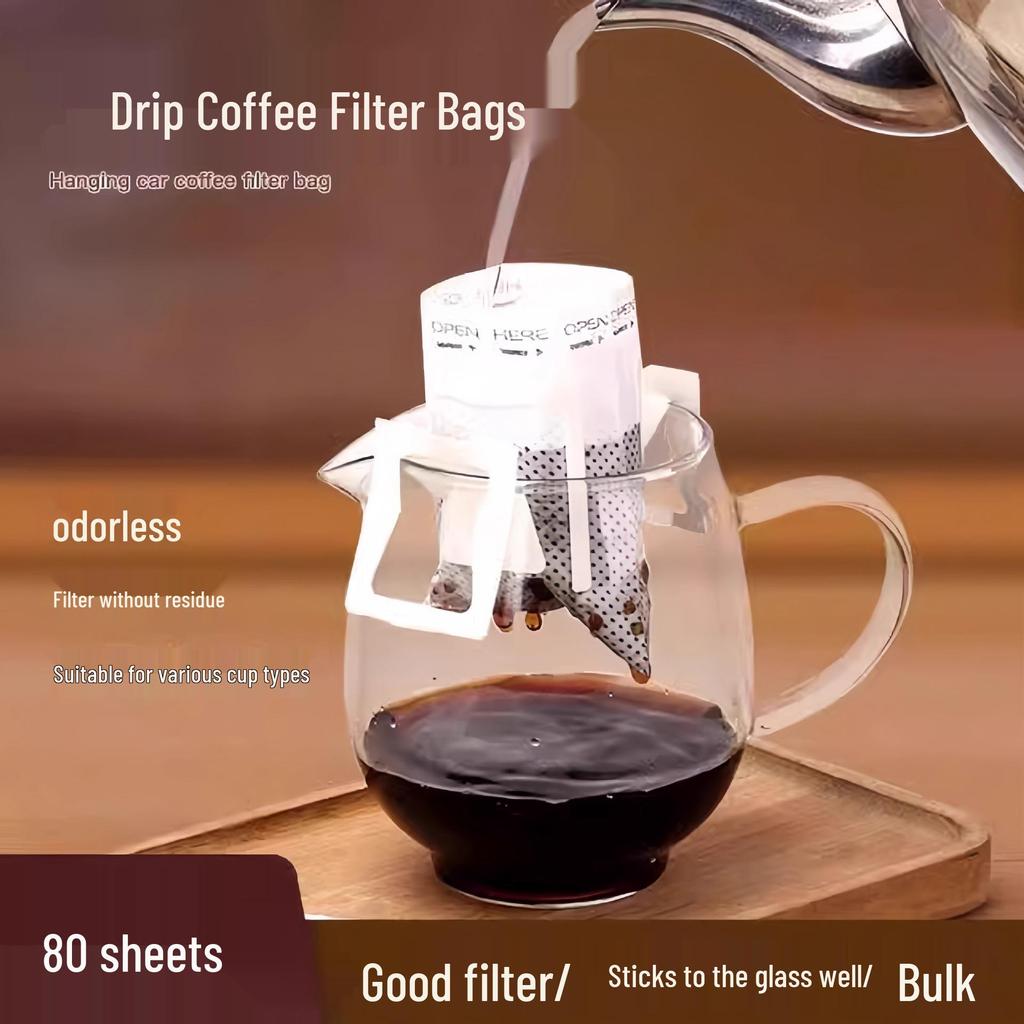 Hanging Ear Disposable Coffee Filter Bags for Hand Pour