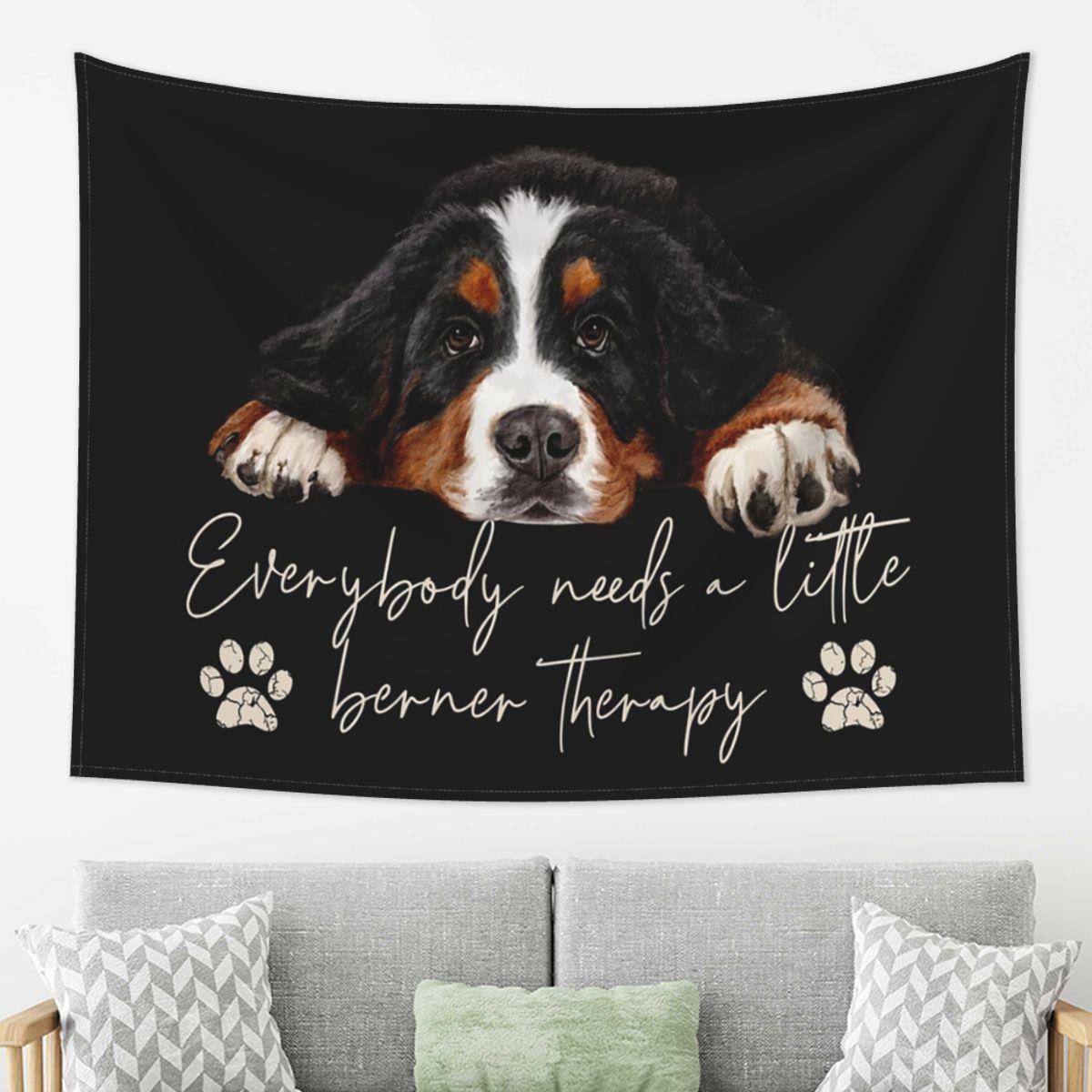

Bernese Mountain Dog Tapestry Decor Art Aesthetic Tapestries for Living Room Bedroom Home Wall Cloth Wall Hanging 74x94cm(29x37in)
