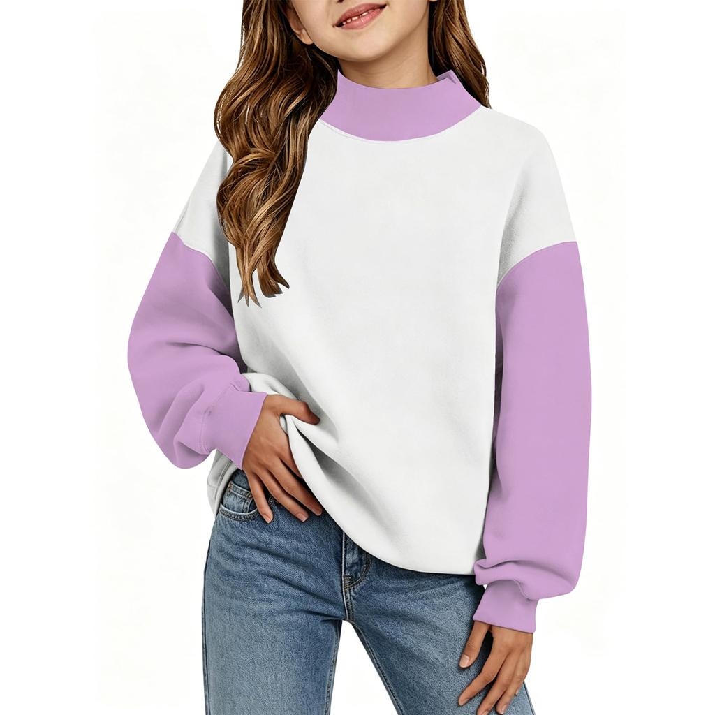 Kids Casual Printed Raglan Long Sleeve Lightweight Sweatshirt for Everyday Wear
