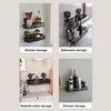 Bathroom Storage Shelf with Suction Cup Strong Load-bearing Hook Design Easy To Install Storage Rack Shower Caddy