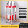 HPMILY 304 Stainless Steel 2-Tier Chopping Board Rack