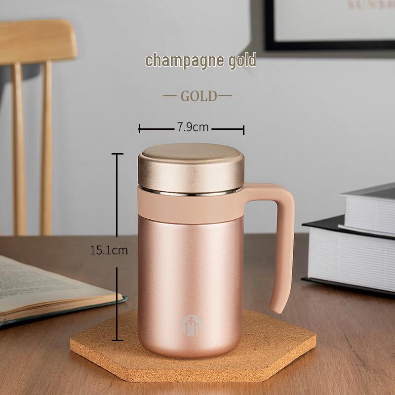 Fuguang 460ml Chamashi 316 Stainless Steel Insulated Mug with Handle
