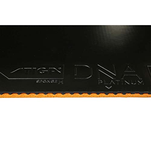 STIGA Table Tennis Rubber, Tension Type, Inverted Rubber, DNA Platinum H Black, Extra Thick, 1712060121