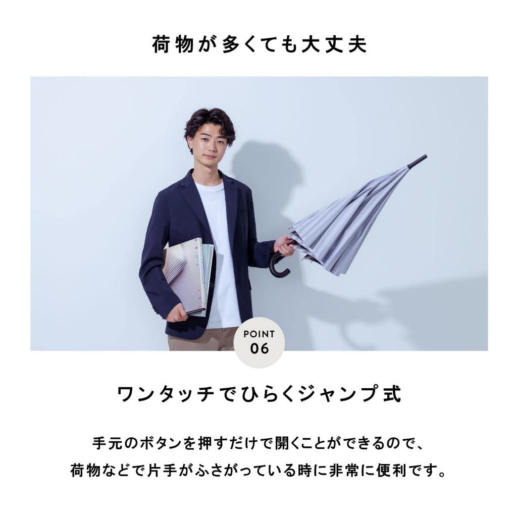 assa Full For Sunny and Rainy Long UV Heat Blocking Heat Stroke For Watching For Jump FJ Men's Parasol, Shading, Days, Umbrella, Large, 60cm, 100%