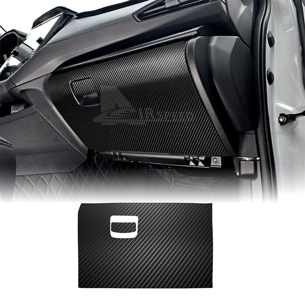Carbon Fiber Passenger Storage Box Cover Sticker For Subaru Crosstrek -2024