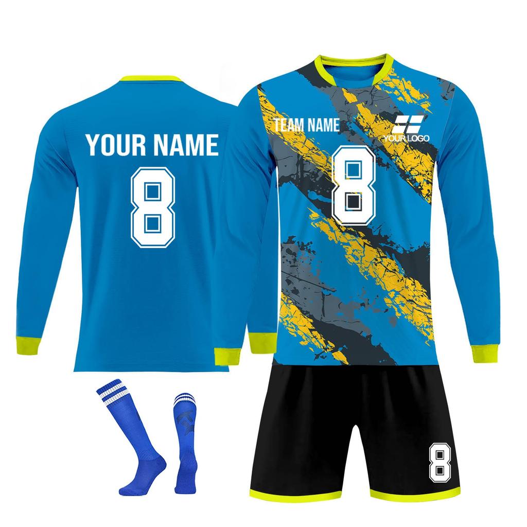 Kit de camisas personalizadas masculinas meninas com número de nome camisas de futebol personalizadas para meninos terno de treinamento