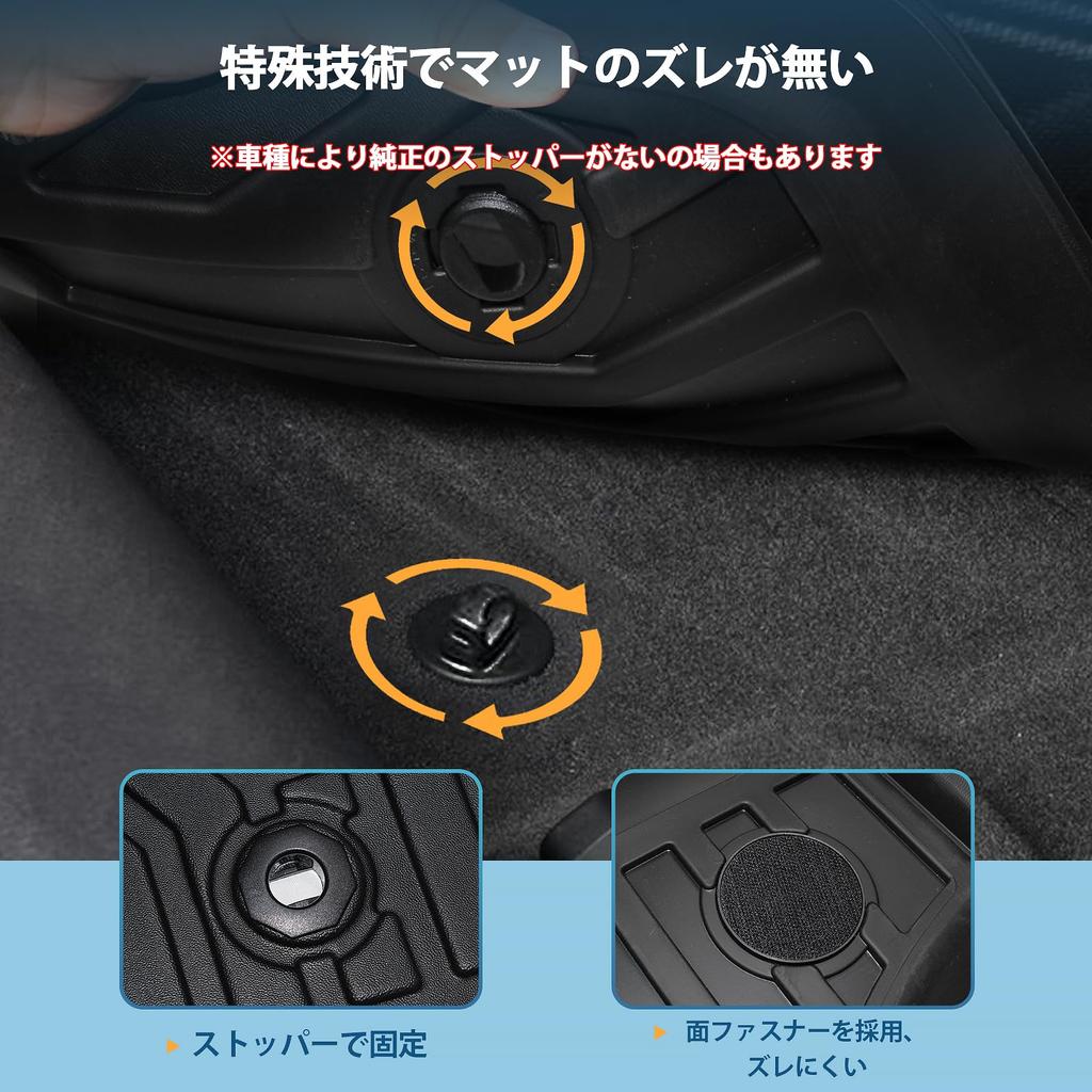 New Voxy Noah 90 Series Floor Mats, Vehicle-Specific Voxy Noah 90 3D Car Mats, Waterproof TPE Material, Protective Mat, Stain and Abrasion Resistant,