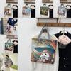Artic National Style Canvas Tote Bag With Embroidered Butterfly For Daily Use
