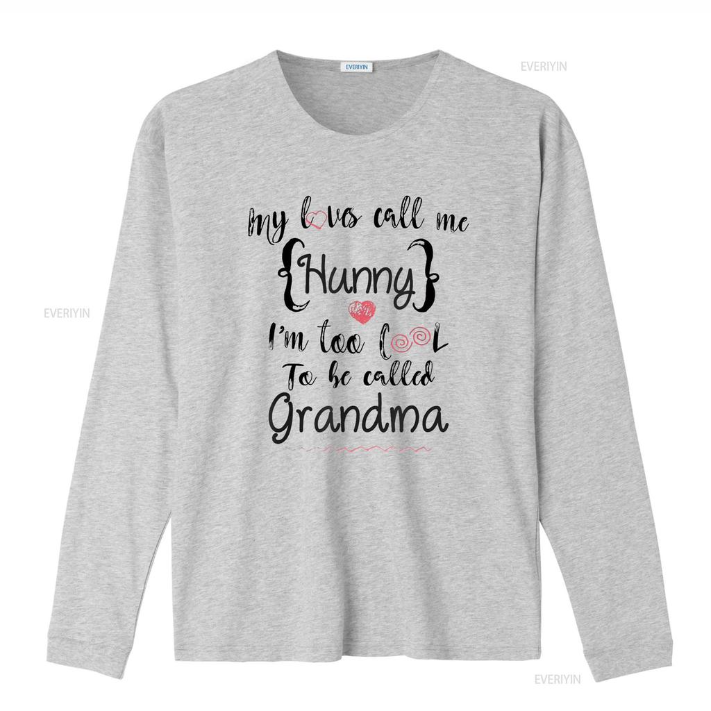 Grandchildren Love Call Me Hunny Too Cool Grandma T Shirt vintage Washed designer clothes Breathable homme Stylish Versatile