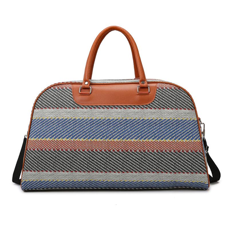 Women's plaid retro new crossbody gym bag crossbody light business trip fashion short distance handbag