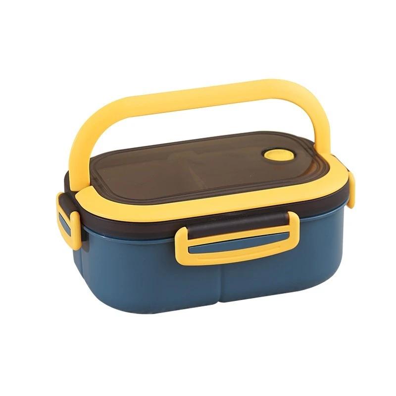 Portable Double bed bento box Japanese microwave lunch box office worker fat reduction meal compartment lunch box
