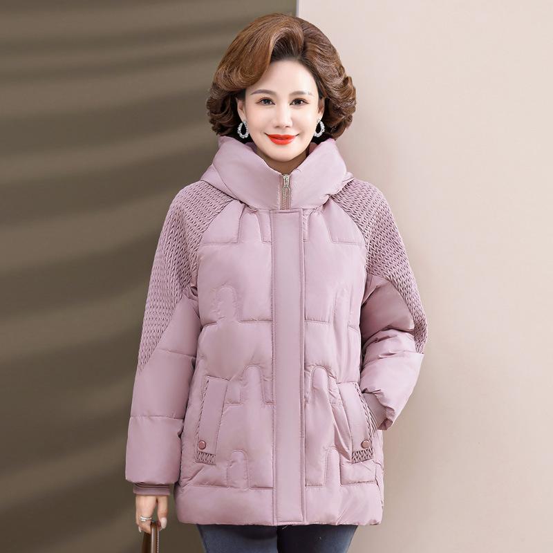 

Зимняя женская куртка, модная, свободная, с капюшоном, плюшевая, хлопковая, утепленная, утепленная, парка, винтажная, зимняя одежда для женщин M розовый