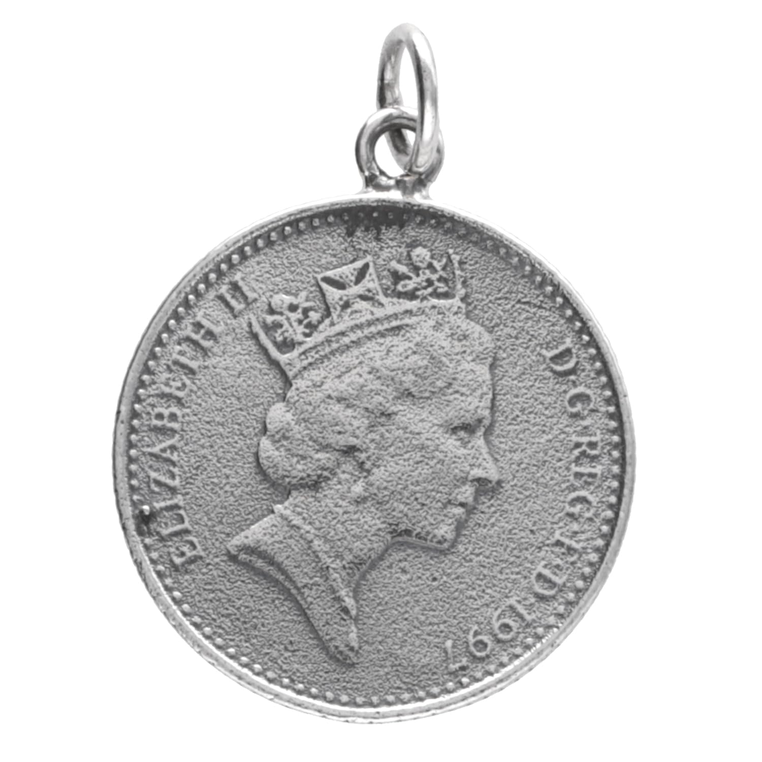 

Gin no Selectable World Coin Silver 925 Necklace Coin Necklace with Chain Coin Reversible Silver Coin Pendant [Shinjuku Kura] (A) срібний