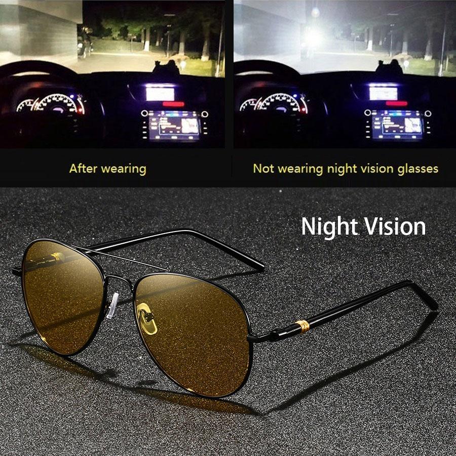 Fashion Vintage Square Frame Unisex Night Vision Glasses Anti Glare UV400 Eyewear Reduce Visual Fatigue