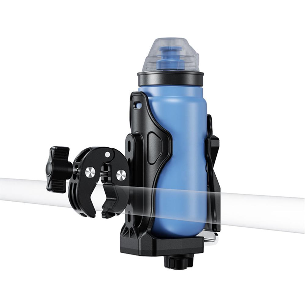 Bike Water Bottle Holder Rotatable Motorcycle Drink Holder Bicycle Water Bottle Mount Cage Fits Bike Stroller Motorcycle