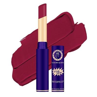 Colors Queen Queen Lips Matte Lipstick | Long Lasting Lipstick Waterproof Highly Pigmented with Smooth Application(16 - Bridal Maroon)