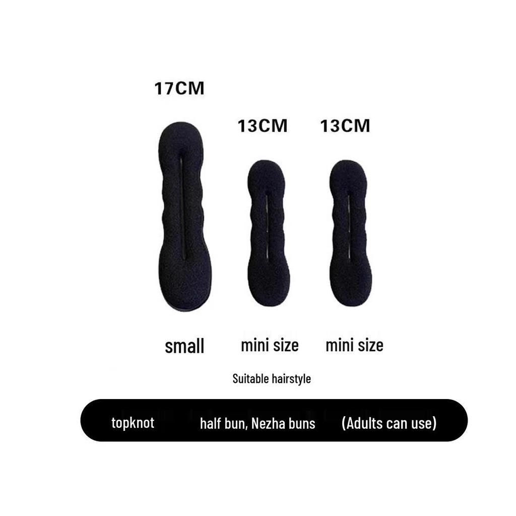 Kids' Hair Bun Maker - Fluffy Flower Bud Clip for Easy Double Bun Hairstyles