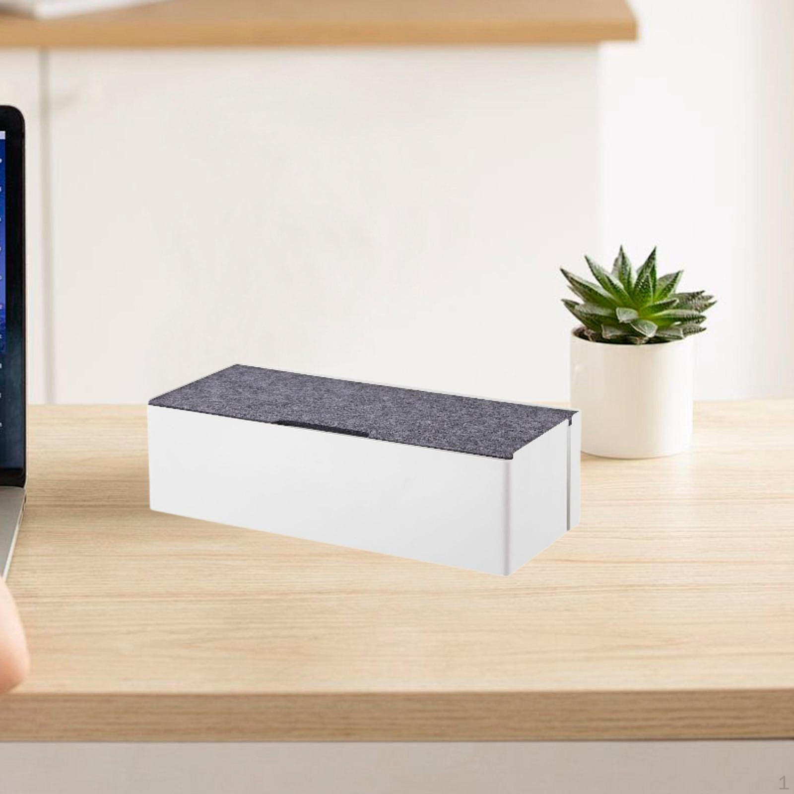 

Cable Holder Box Storage Management Organizer for Socket USB Hub Power білий