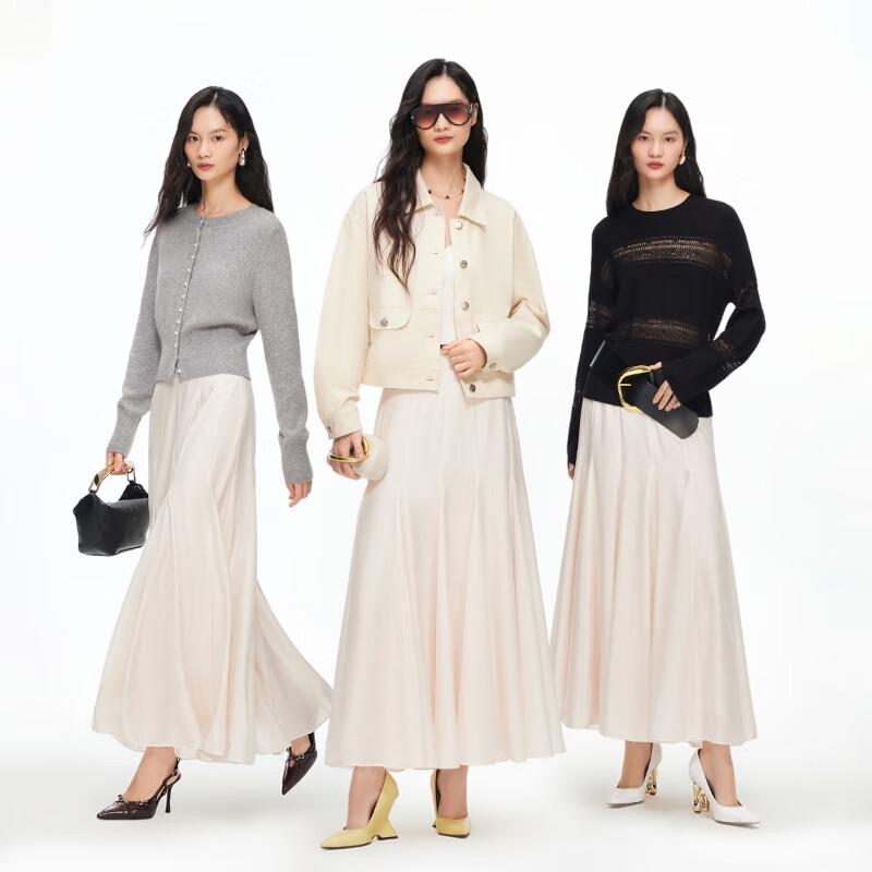VEROMODA A-Line Zipper High-Waist Long Skirt