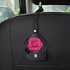 1PC Creative Car Hooks Crown Flower Leather Car Seat Headrest Hanger Storage Pull-out Type Hooks For Groceries Bag Handbag