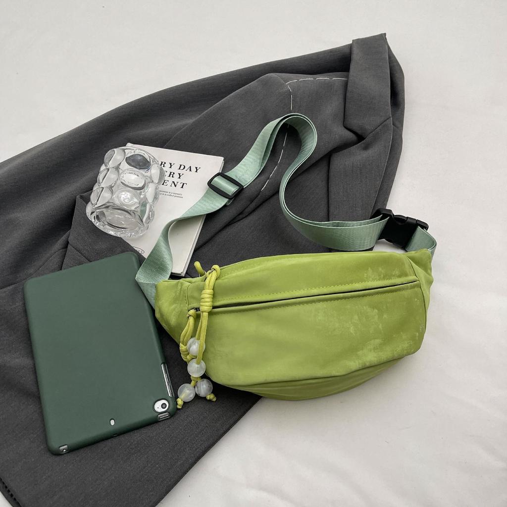 2024 Japanese Sporty Crossbody Bag for Women - Korean Trend, All-Match Chest & Waist Design, Simple Messenger Style