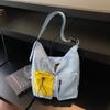 Tote Messenger Bag Women's Large-capacity Bag Commuter Backpack Casual Shoulder Bag Going Out Female College Student Class Bag