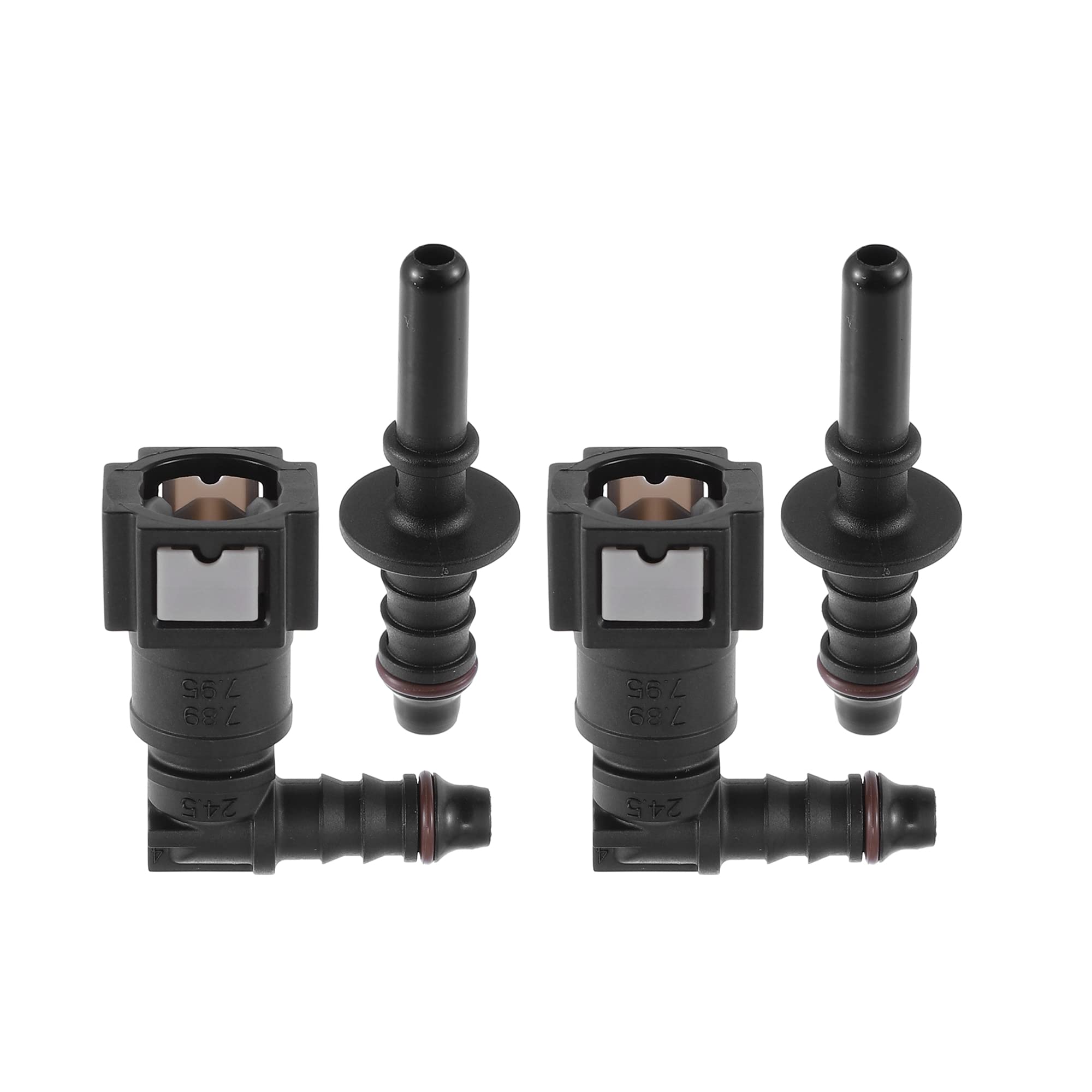 

uxcell Car Fuel Line Hose, Quick Release Connector Removal Hose, Nylon, 0.3 inch (7.89 37x20x65mm чёрный