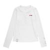 Li Ning Badminton Series Round Neck Logo Letter Pattern Long Sleeve T-Shirt Women Tops ATLW360-2