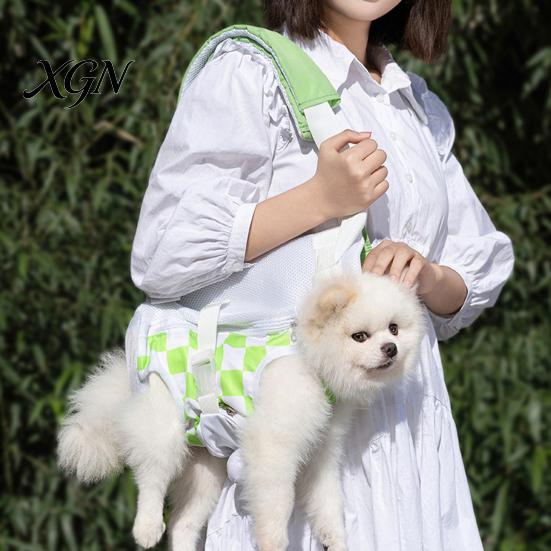 Leg-Out Pet Backpack for Walking Carrier Backpack, Breathable Cat Chest Bag, Adjustable Buckle Small Dog Front Facing Drawstring, Bag Kitten