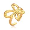 Stainless Steel Fairy Butterfly Gold Open Ring for Women - Non-Fading, Sweet Gift for Best Friends