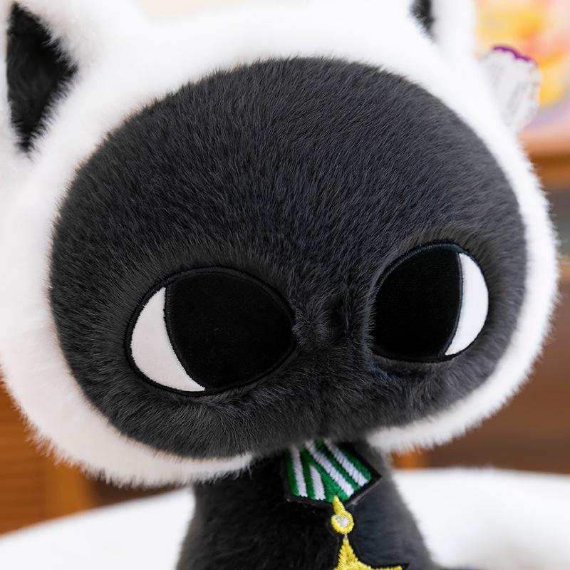 Kreslená kočka Měsíc Hvězda Plyšový polštář Hračka pro dívky