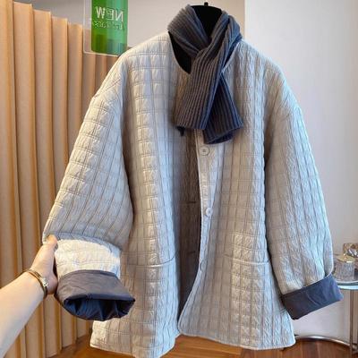 Women's High-Grade Lightweight Cotton Padded Jacket - 2025 Winter Casual Round Neck Style