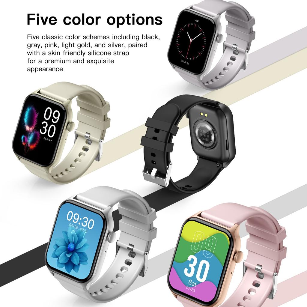 Smartwatch Calls 1.83'' Full Touch Screen Health Monitor 100+ Sport Modes Watch