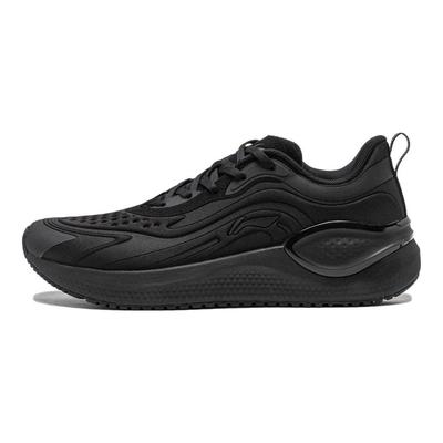 נעלי ריצה Li Ning עם ריפוד, עמידות להחלקה, עמידות לשחיקה, נושמות, נמוכות, לגברים, שחור ARST041-1