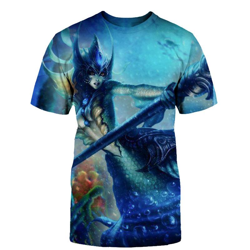 

Нова чоловіча футболка з круглим вирізом та коротким рукавом League of Legends LOL Yaso 3D футболка з цифровим друком XL