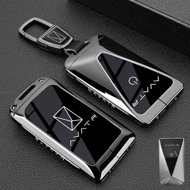 For Avatr 12 07 06 11 Car Key Case Remote Protector Cover Bag Shell Keychain Holder Key Fob Interior Car Accessories Zinc Alloy