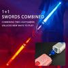 Jucării Espadă Colorate Strălucitoare pentru Copii Espadă Laser Muzicală Telescopică 2-în-1 Rotație Decompresie, Recuzită de Halloween