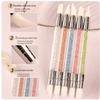 Nail Art Pen Double Head Silicone Flower Sculpting Pen Adjustable Glue Stick Embossing Pen Nail Art Brush Every Home Tool