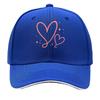 Playful Double Heart Line Art Sandwich Baseball Cap Sun Cap Outdoor Workouts Hat