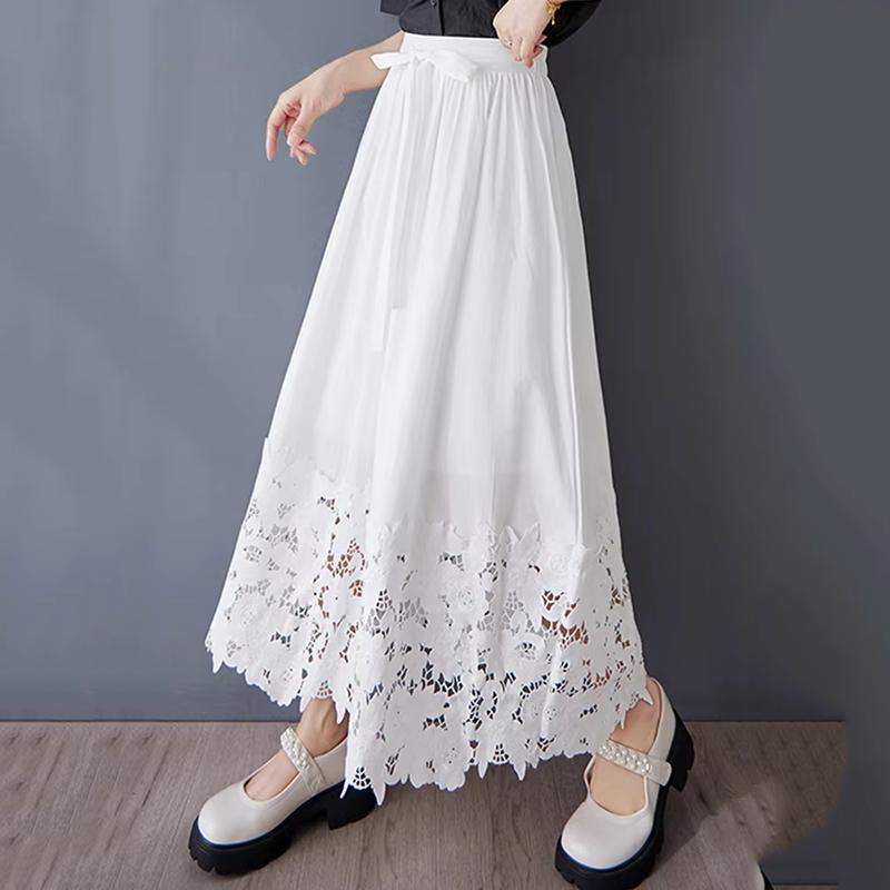 

XITAO Irregular Hollow Out Skirt GYX1587 One Size