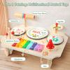 Children'S Drum Kit, Multi-In-1 Musical Instruments Children From 1 2 3 Years With Xylophone, Montessori Baby Toy, Children'S To