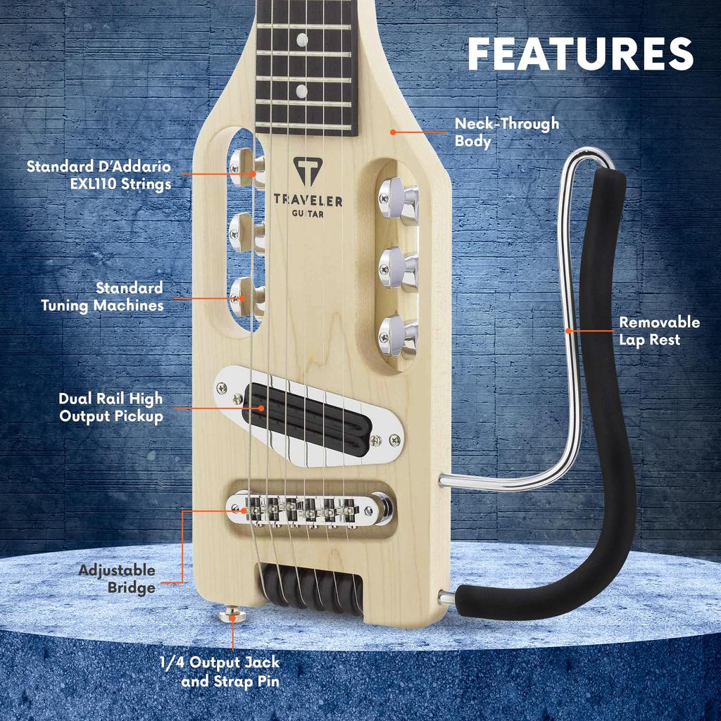 TRAVELER GUITAR Elektrický javorový ultralehký /
