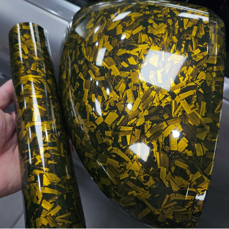 PET High Gloss Forged Red Black Purple Blue Carbon Fiber Car Sticker Vinyl Paper for Car Motorcycle Adhesive Vinyl Vinyls Wrap 20CMX152CM