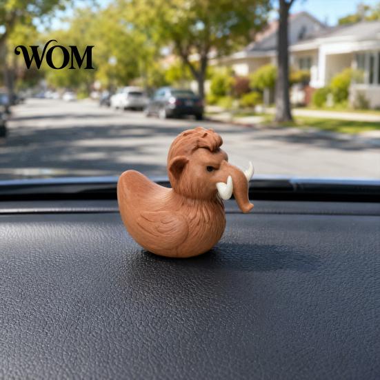 Rustic Home Decor Mammoth Duck Figurine, 3D Printed Ornament, Funny Novelty Decoration Statue, Desktop for Table Shelf Figurine